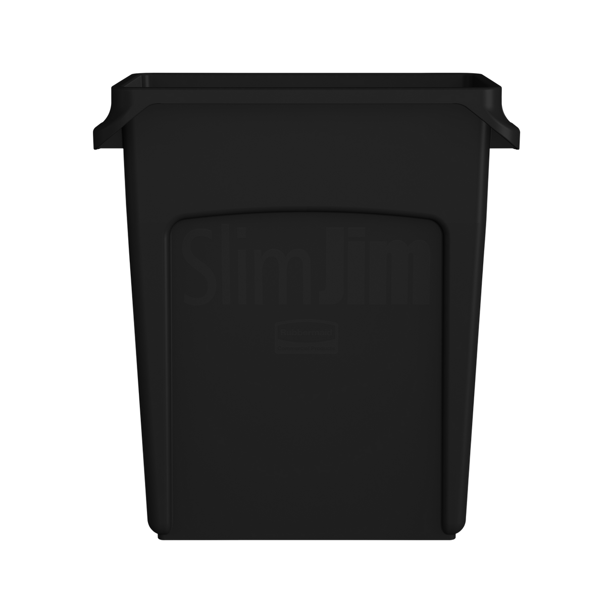 Slim Jim with Venting Channels 60L Black - 1955959 | Rubbermaid Slim Waste Container