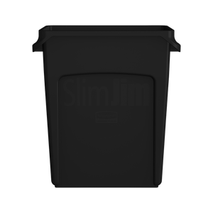 Slim Jim with Venting Channels 60L Black - 1955959 | Rubbermaid Slim Waste Container