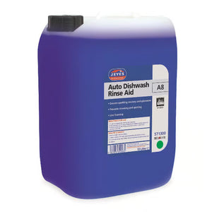 Jeyes A8 Auto Dishwash Rinse Aid 10L - Streak-Free Commercial Rinse Additive