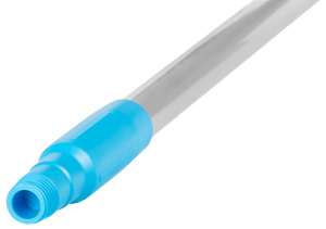 Vikan Aluminium Handle Blue 1460mm - hygiene handle with Ø25mm threaded end.