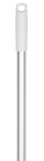 Vikan Aluminium Handle White 1460mm - hygiene handle with Ø25mm threaded end.