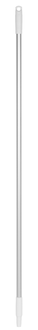 Vikan Aluminium Handle 1460mm - white hygiene handle with Ø25mm threaded end.
