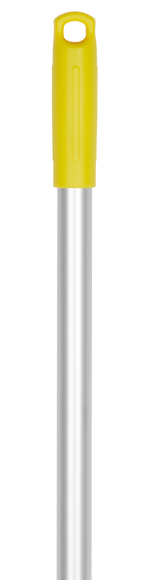Vikan Aluminium Handle 1460mm - yellow threaded hygiene handle for cleaning tools.