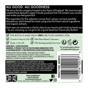 Baylis & Harding Goodness Oud, Cedar & Amber 500ml Hand Wash