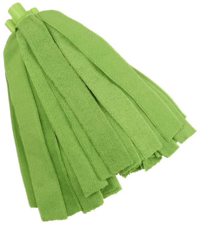 Vikan Microfibre Socket Mop in green, designed for professional cleaning.