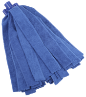 Vikan Microfibre Socket Mop Blue 200g - professional cleaning mop with multiple blue microfiber strips.