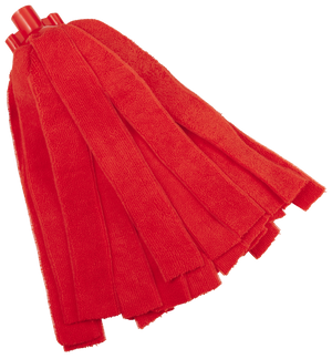 Vikan Microfibre Socket Mop in red, designed for professional cleaning use.