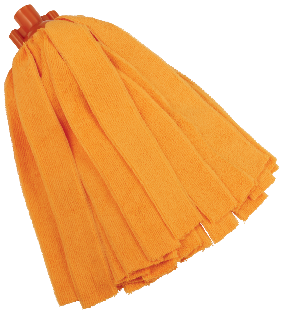 Vikan Microfibre Socket Mop in orange, designed for professional cleaning.