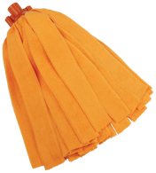Vikan Microfibre Socket Mop in orange, designed for professional cleaning.
