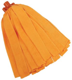 Vikan Microfibre Socket Mop in orange, designed for professional cleaning.