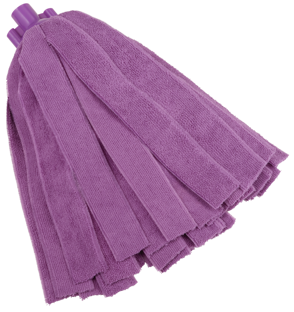 Vikan Microfibre Socket Mop in purple, designed for professional cleaning.