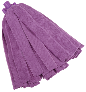 Vikan Microfibre Socket Mop in purple, designed for professional cleaning.