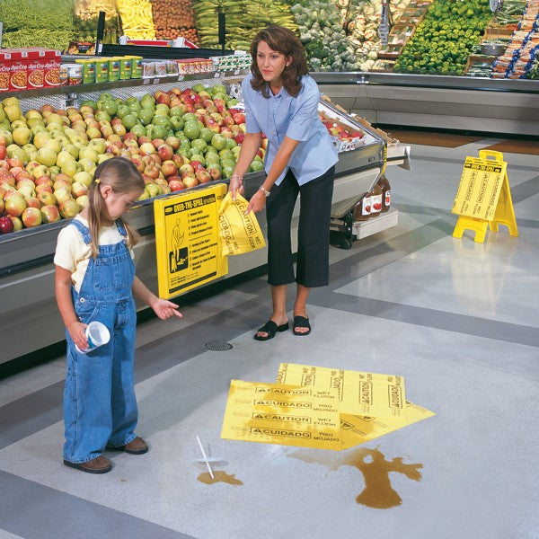 Over The Spill Refills 25 Pack - FG425200YEL | Rubbermaid Safety Spill Pads