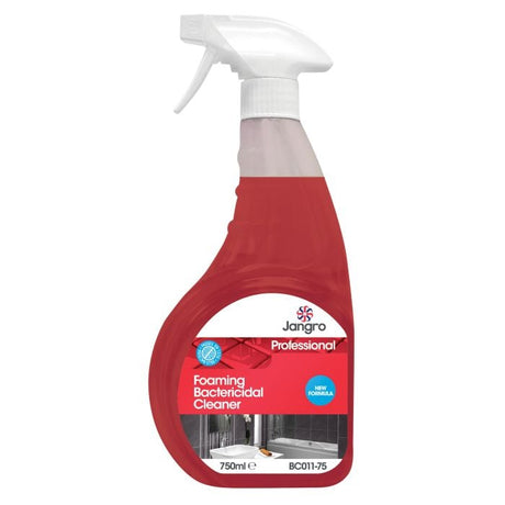 Jangro Professional Foaming Bactericidal Cleaner 750ml – cleaning product in a spray bottle.