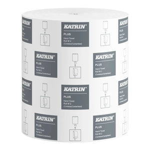 Katrin M2 Plus Coreless Centre Feed | 2-Ply White | 6 Rolls x 167m | 448610