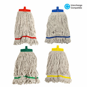 Interchange Blue Cotton Mop 16oz - 990041 | Absorbent Cotton Mop Head