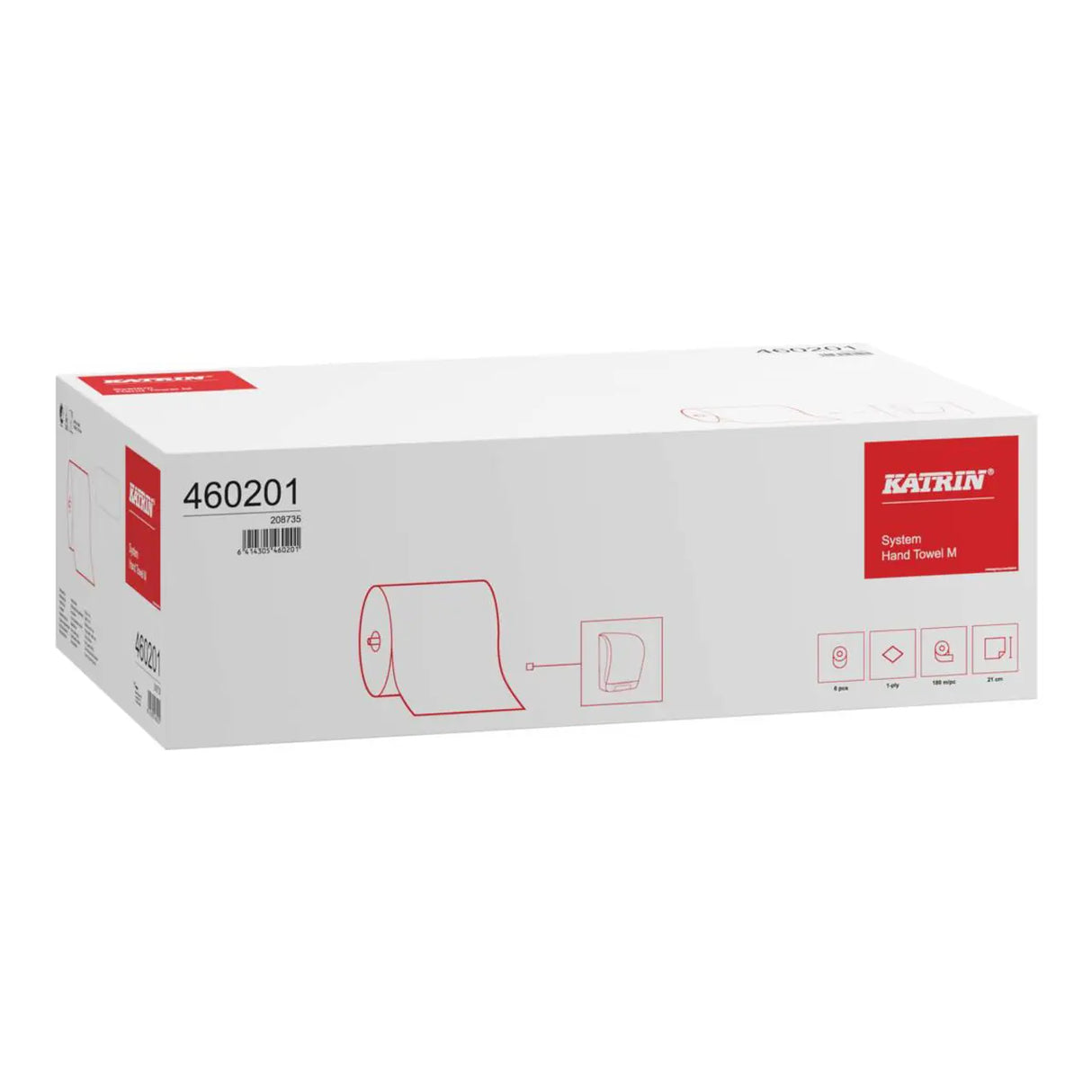 Katrin Basic System Roll Towel | White | 1-Ply | 460201