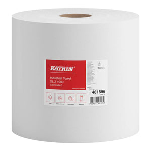 Katrin Plus Industrial Wiper XL | 2-Ply | 2 Cases | 481856 | Heavy-Duty Cleaning