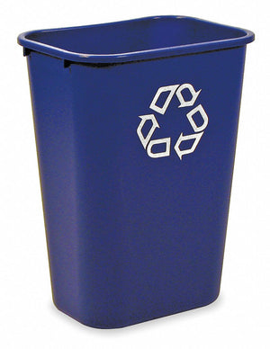 Desk side Recycling Bin 39L Blue - FG295773BLUE - CB320 | Rubbermaid Slim Office Recycling Bin