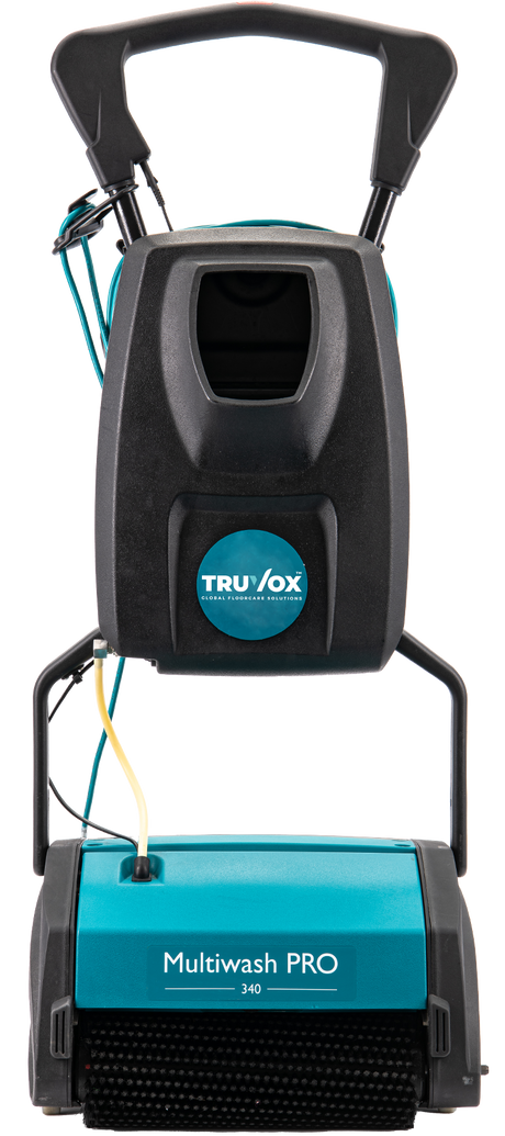 Truvox Multiwash MW340 Scrubber Dryer – compact multi-surface floor cleaner with 340mm cleaning width.