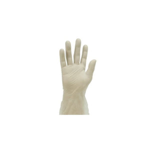 Jangro Professional Vinyl Powder Free Gloves Medium – disposable gloves shown on a hand.