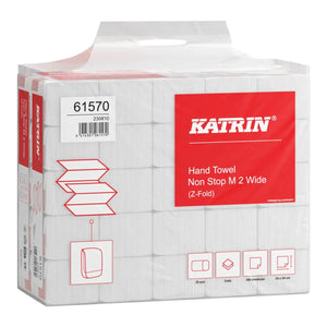 Katrin Classic 61570 Non Stop M2 | 4000 Sheets | 2-Ply White Paper Towels