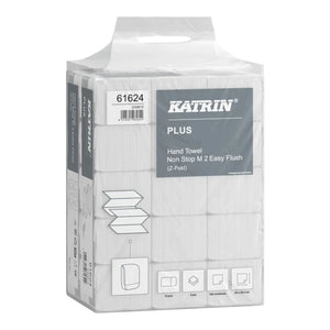 Katrin Plus 61624 Non Stop M2 EasyFlush Narrow | 2400 Sheets | White