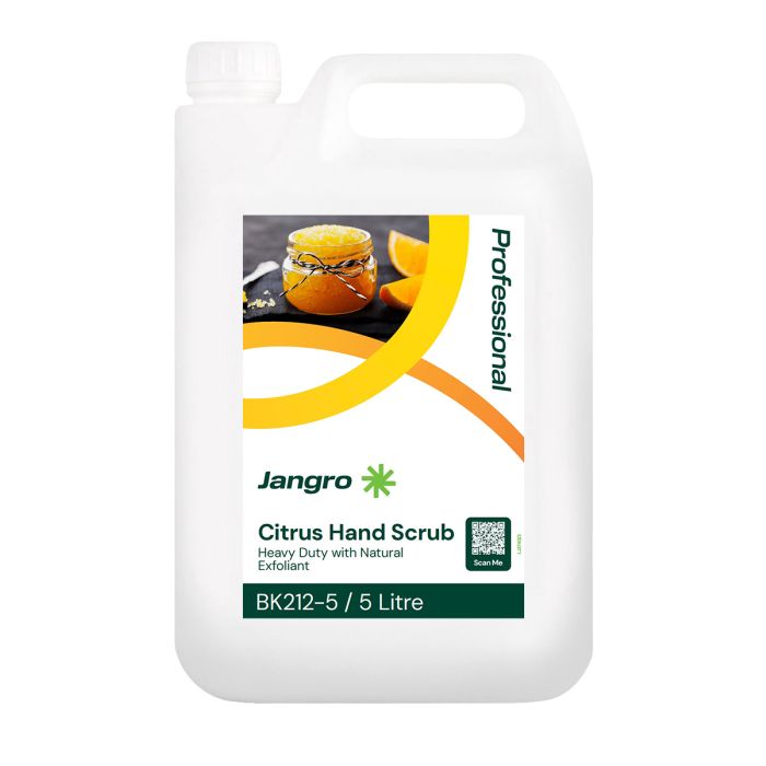 Jangro Citrus Hand Scrub 5L – heavy-duty hand scrub with natural exfoliant.