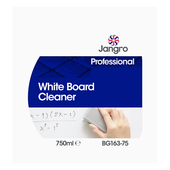 Jangro White Board Cleaner 750ml – professional cleaning spray for whiteboards.