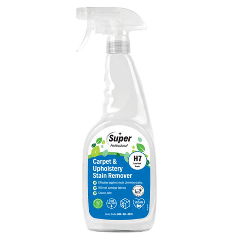 Super Professional H7 Carpet & Upholstery Stain Remover – 750ml spray bottle.