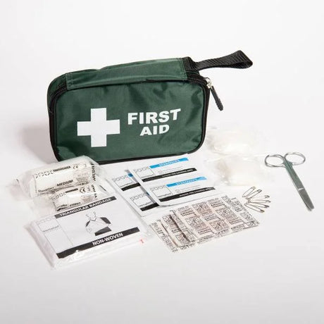 Steroplast Vehicle First Aid Kit - HSE compliant bag with various medical supplies.