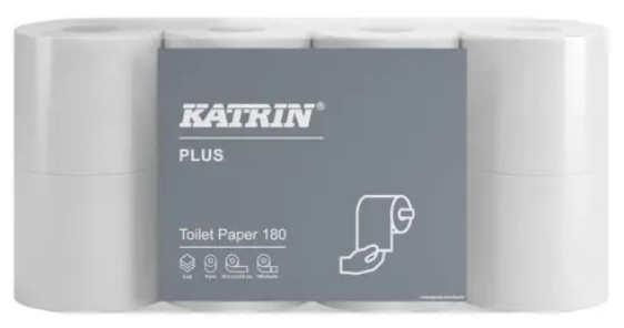 Katrin Plus Toilet Paper Roll 180 sheet 3ply Case 56 - 87709