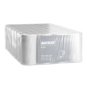 Katrin Plus Toilet Paper Roll 87709 | 3-Ply | 180 Sheets | Case of 56