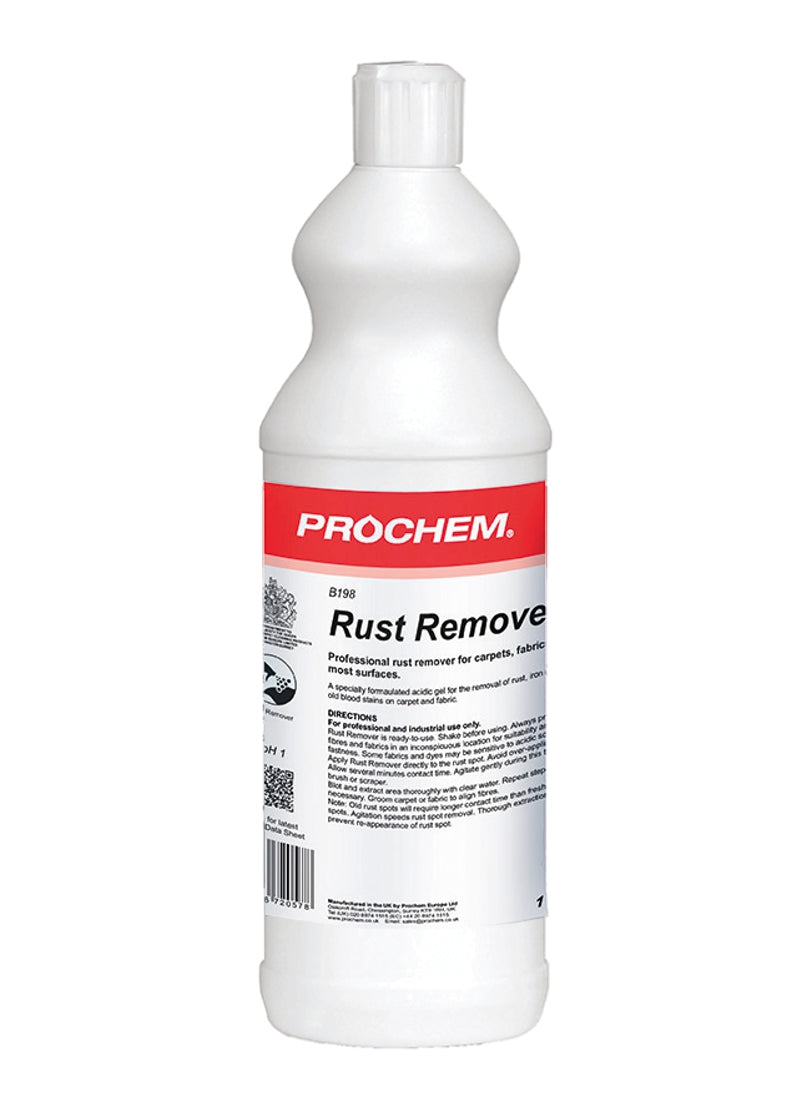 Prochem Rust Remover 1L - professional rust and metal stain remover for carpets.