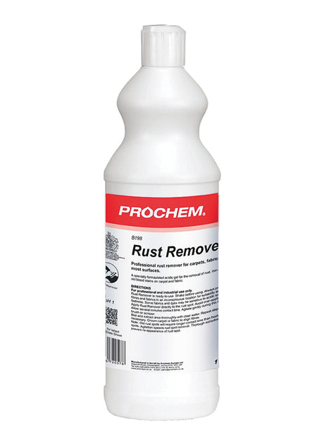 Prochem Rust Remover 1L - professional rust and metal stain remover for carpets.
