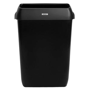 Katrin Waste Bin With Lid | 50 Litre | Black | 2 Pack | 92285 | Durable & Hygienic