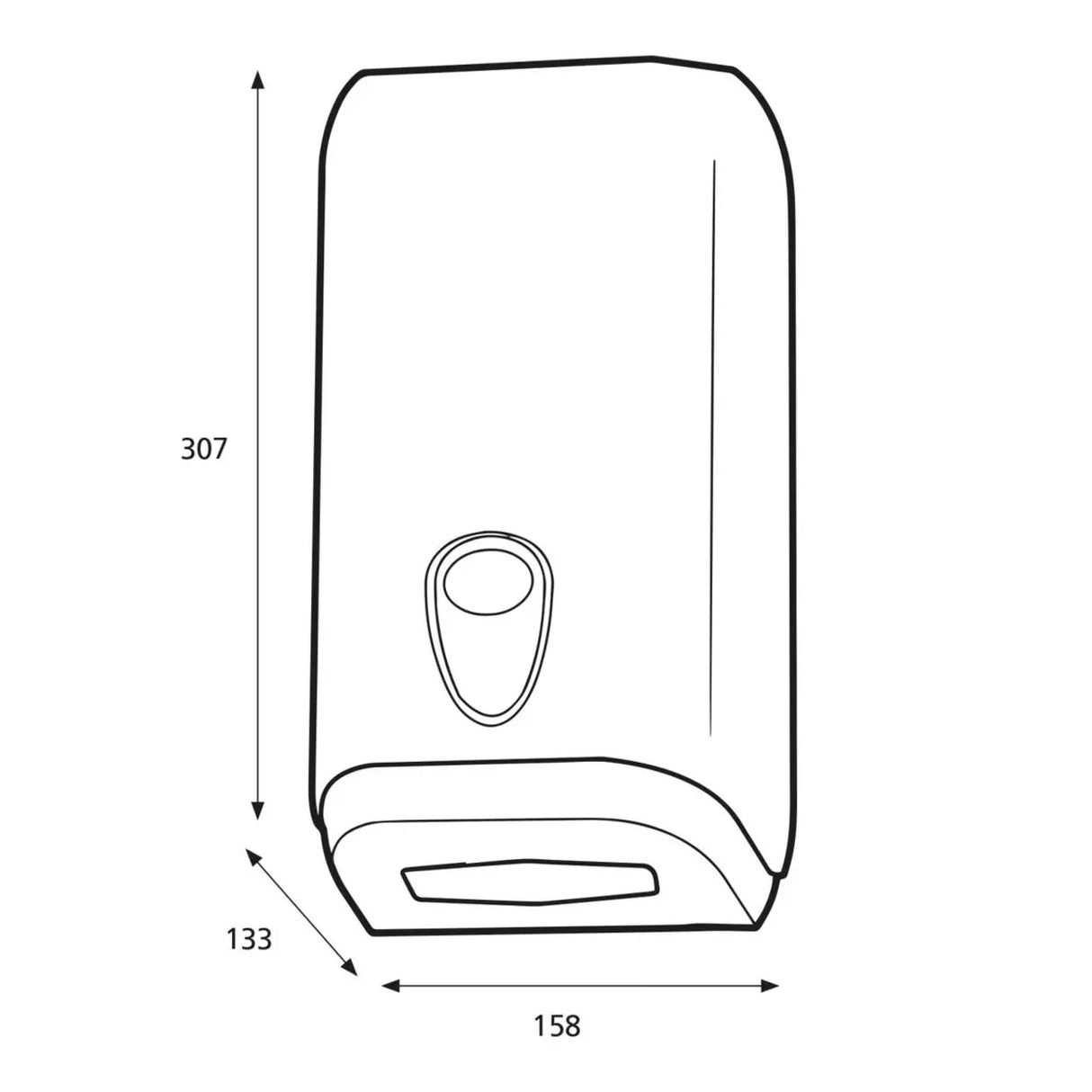 Katrin Bulk Pack Toilet Tissue Dispenser | White | New System | 92582