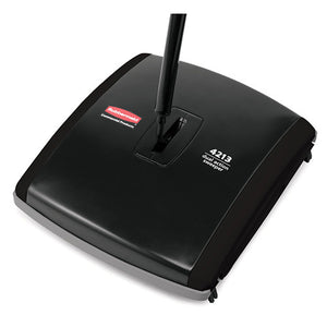 Rubbermaid Dual Action Mechanical Sweeper Black - FG421388BLA | Efficient Floor Cleaning Tool