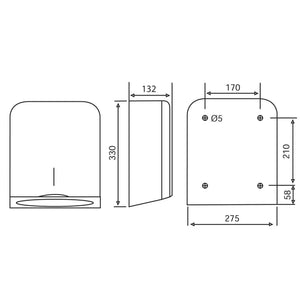 Katrin Hand Towel Dispenser | Stainless Steel | 988366