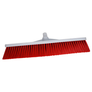 Large Heavy Duty Soft Broom 50cm Red - 992295 | Colour‑Coded Soft Bristle Broom