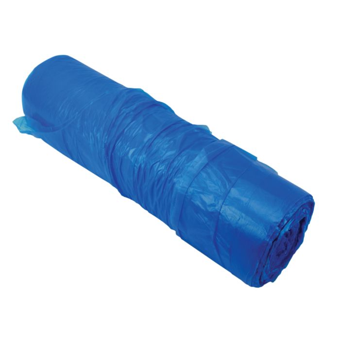 Blue Disposable Aprons - Medium Duty 15 Micron, rolled and ready for use.