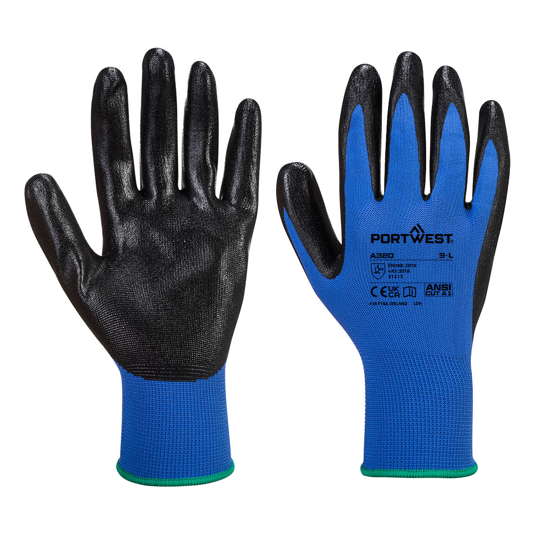 Dexti-Grip Glove Blue Size 8/M - A320 | Lightweight Precision Work Glove