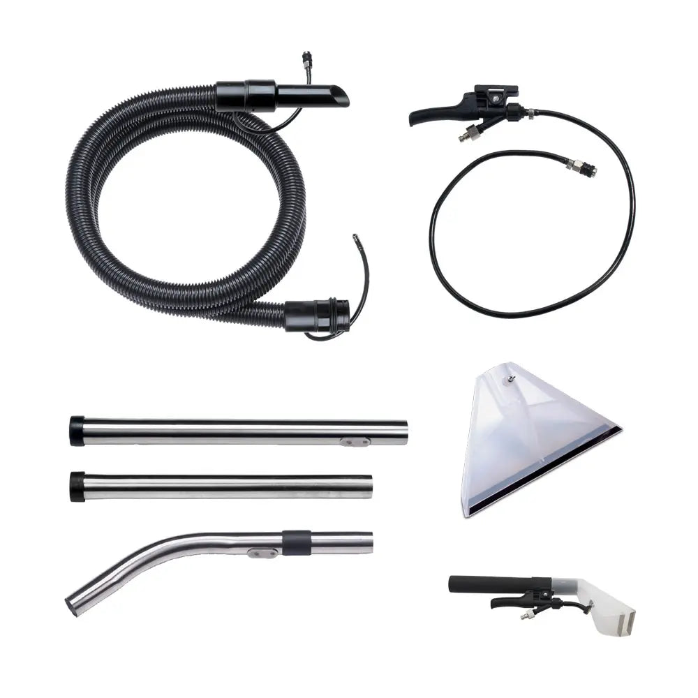 Numatic CT470‑2 Carpet Cleaner A40A Kit – includes hoses and cleaning attachments.