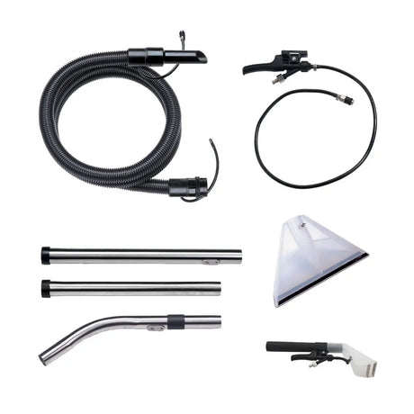 Numatic CT470‑2 Carpet Cleaner A40A Kit – includes hoses and cleaning attachments.
