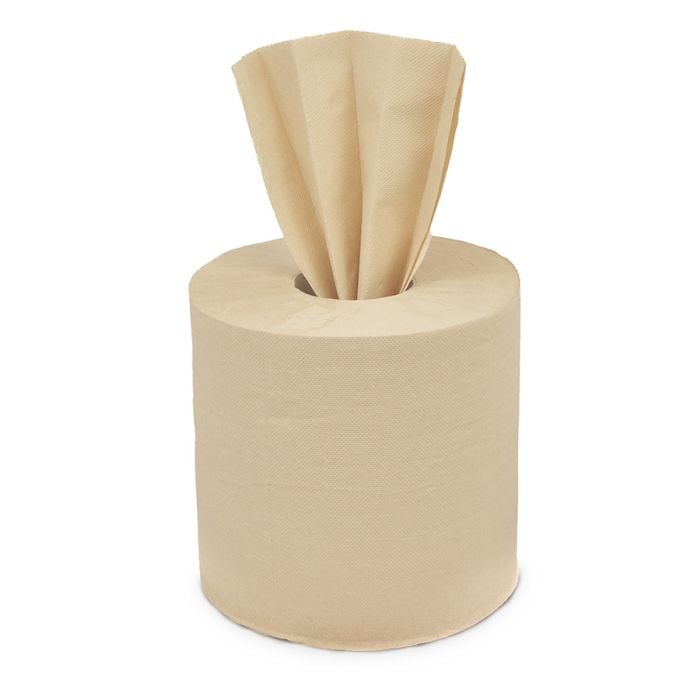 Jangro NTRL Centrefeed Wiper Roll 150m 2ply x6 - AF006 | Eco-Friendly Paper Wipers