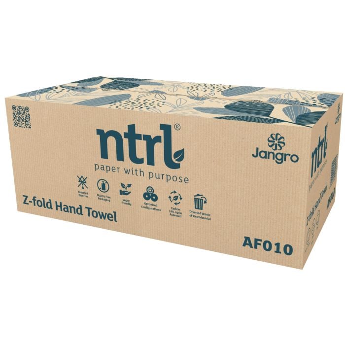 Jangro NTRL Z-Fold Hand Towel 2ply x3000 - AF010 | Eco-Friendly Paper Towels