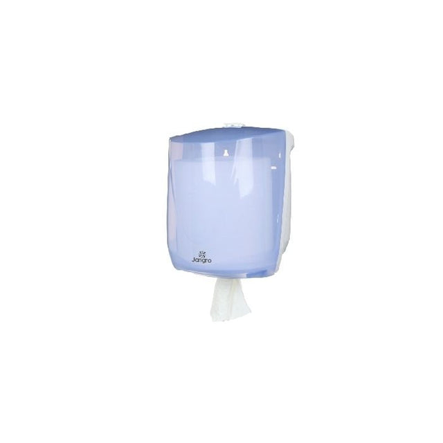 Jangro Centrefeed Dispenser Plastic - AH138 for non-perforated roll towels.