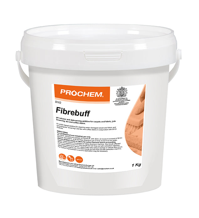 Prochem Fibrebuff – professional carpet dry powder cleaner and refresher packaging.
