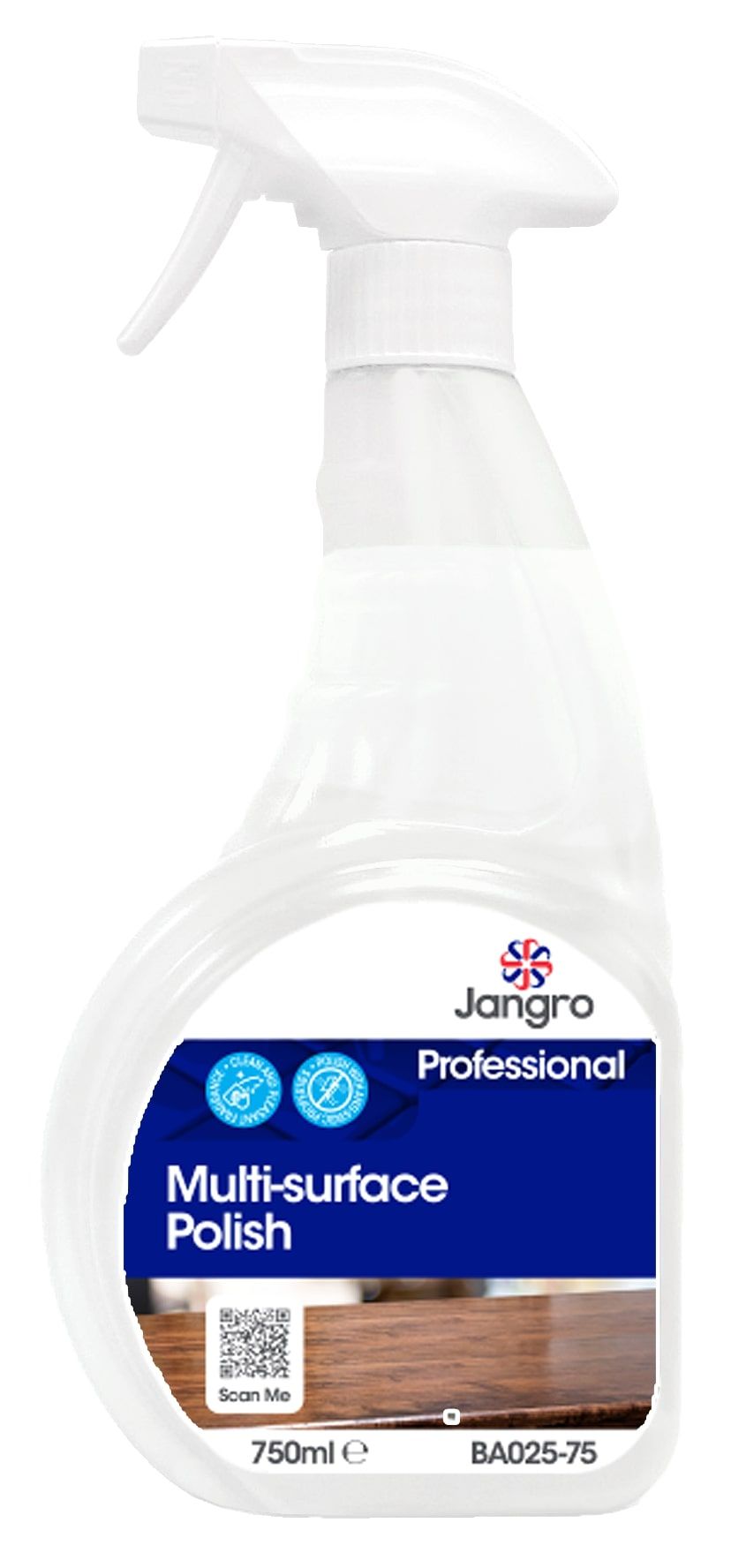 Jangro Multi Surface Polish 750ml (BA025-75) | Anti-Static Cleaner & Shine Spray
