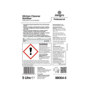 Jangro Kitchen Cleaner Sanitiser Odurless 5L - BB004-5